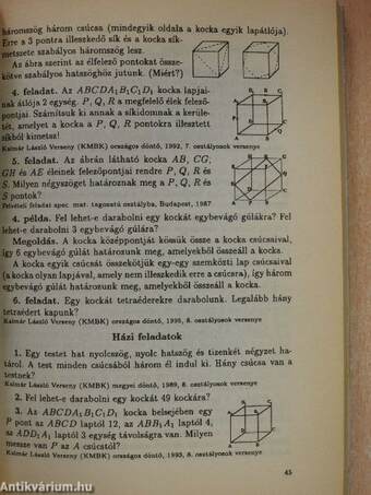 Szakköri feladatok matematikából 7-8. osztály