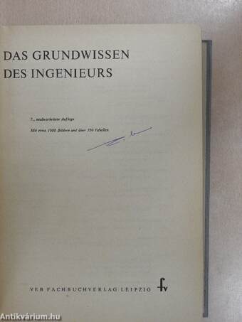 Das Grundwissen des Ingenieurs