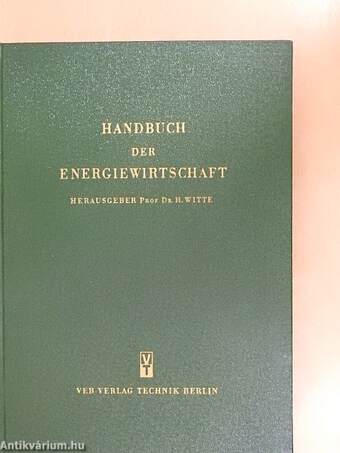 Handbuch der Energiewirtschaft III.1