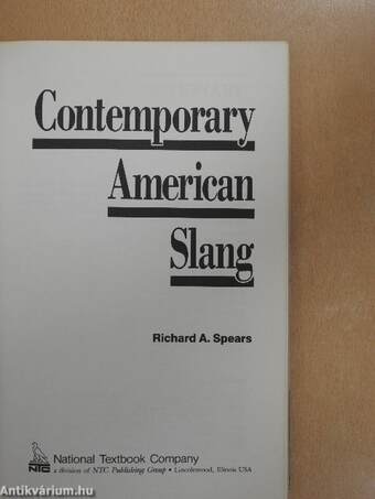 Contemporary American Slang