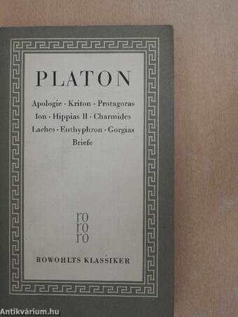 Platon Sämtliche Werke 1
