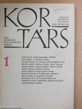 Kortárs 1988. január-december