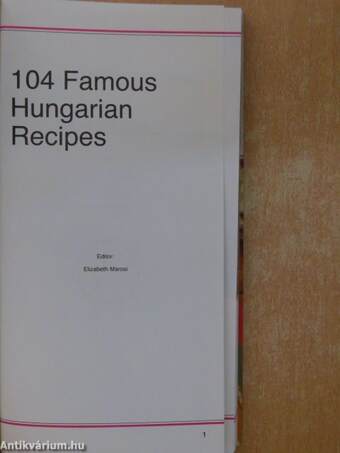 104 Famous Hungarian Recipes