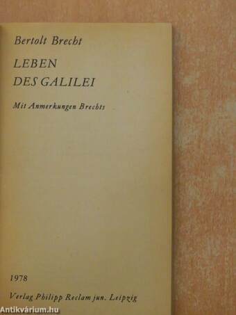 Leben des Galilei