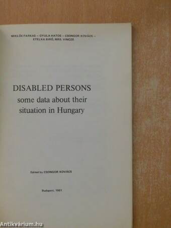 Disabled persons