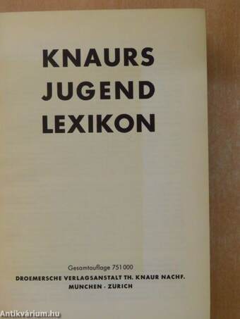 Knaurs Jugend Lexikon