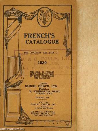 French's Catalogue 1930.