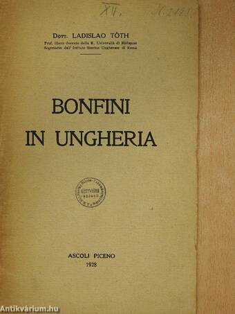 Bonfini in Ungheria