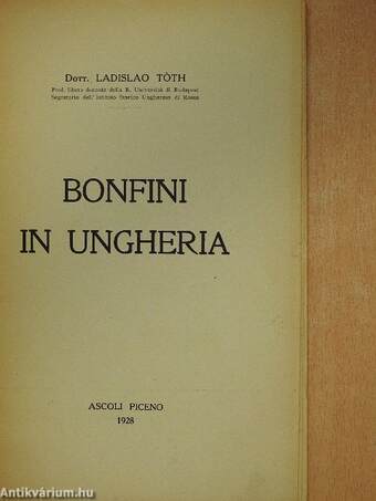 Bonfini in Ungheria