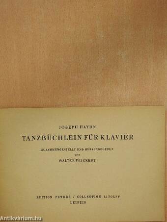 Tanzbüchlein für Klavier