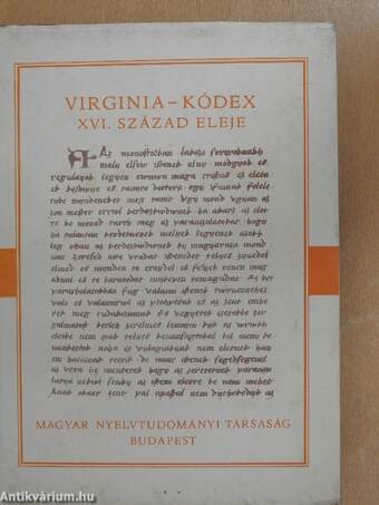 Virginia-kódex XVI. század eleje