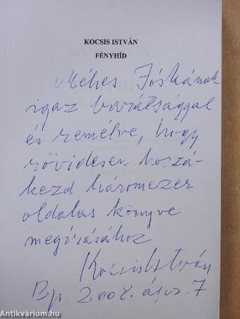 Fényhíd (dedikált példány)