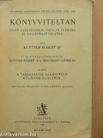 Könyvviteltan II./Mintagyűjtemény