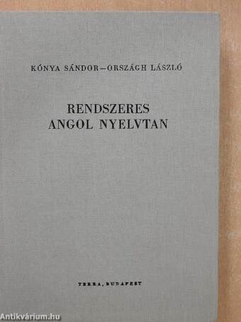 Rendszeres angol nyelvtan