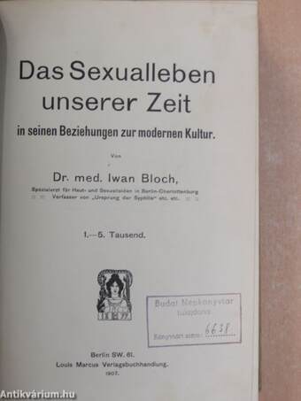 Das Sexualleben unserer Zeit