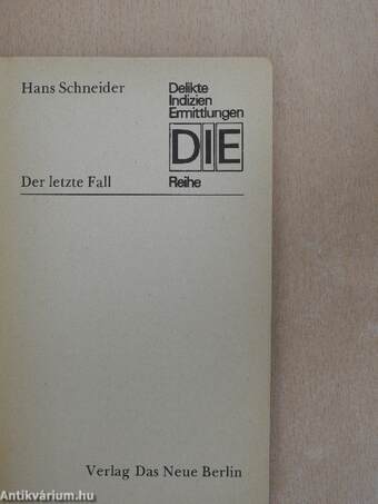 Der letzte Fall