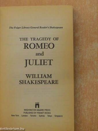 The Tragedy of Romeo and Juliet