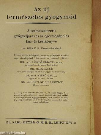 Az új természetes gyógymód II. (töredék) (rossz állapotú)