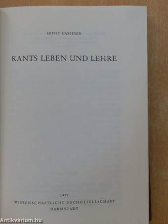 Kants Leben und Lehre