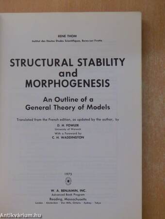 Structural Stability and Morphogenesis