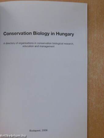 Conservation Biology in Hungary