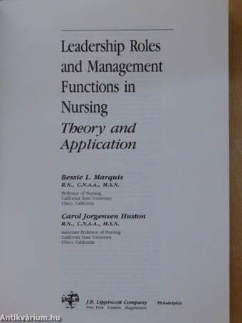 Leadership Roles and Management Functions in Nursing