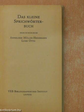 Das kleine Sprichwörterbuch