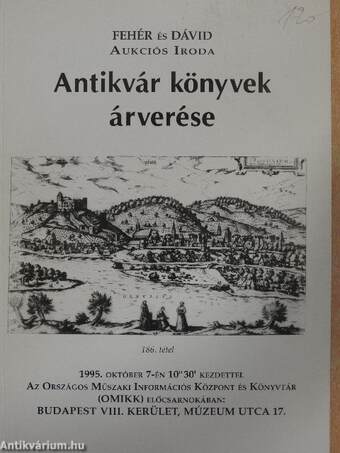 Antikvár könyvek árverése