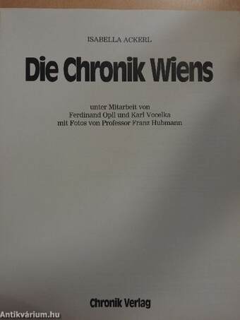 Die Chronik Wiens