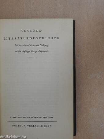 Literaturgeschichte