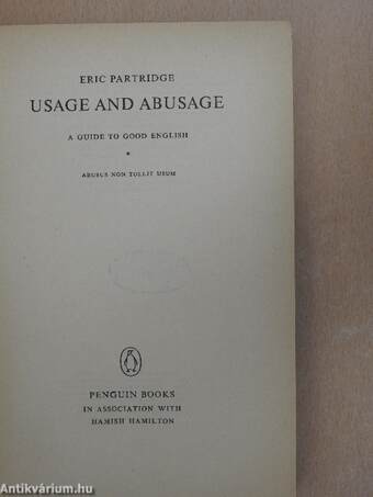 Usage & abusage