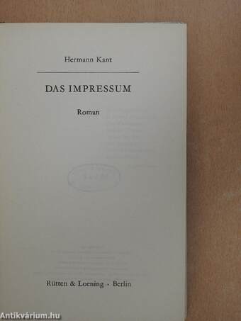 Das Impressum