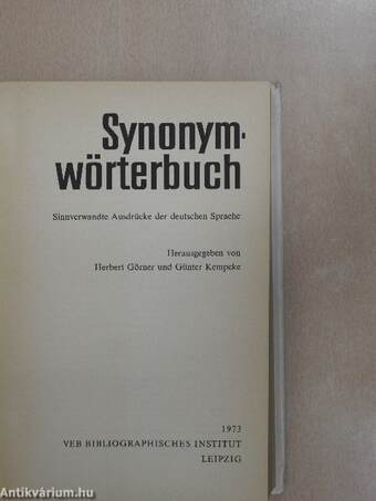 Synonymwörterbuch