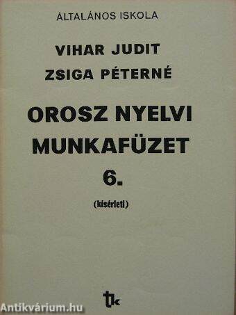 Orosz nyelvi munkafüzet