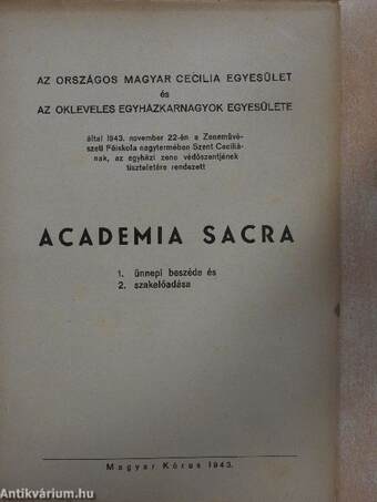 Academia sacra