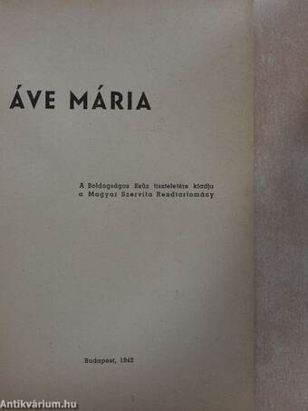 Áve Mária 1942. február