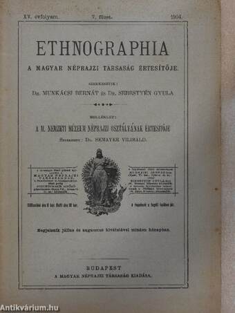 Ethnographia - 1904. szeptemter