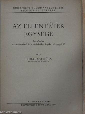 Az ellentétek egysége