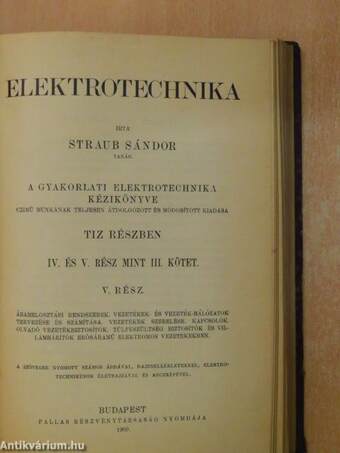 Elektrotechnika III/4-5.