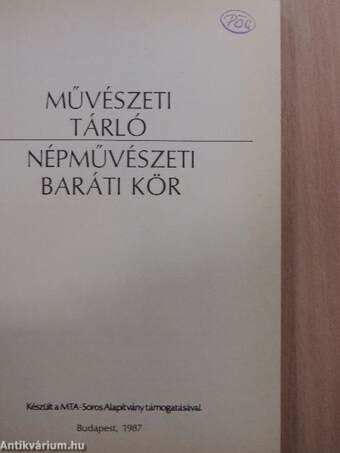 Művészeti tárló (Pogány Ö. Gábor könyvtárából)