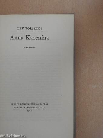 Anna Karenina I-II.