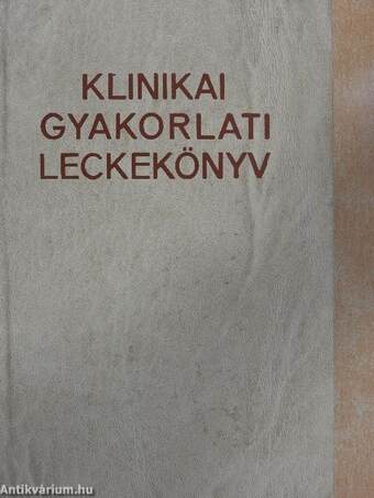 Klinikai gyakorlati leckekönyv