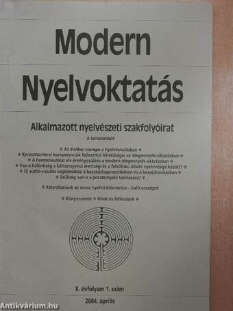 Modern Nyelvoktatás 2004/1-4.