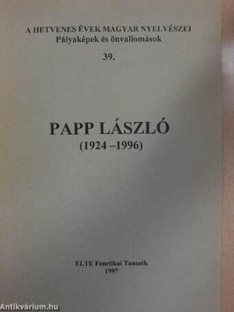 Papp László