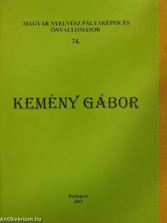 Kemény Gábor