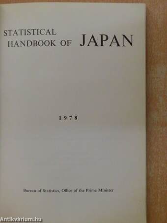 Statistical Handbook of Japan 1978