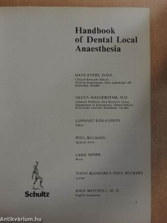 Handbook of Dental Local Anaesthesia