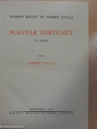 Magyar történet IV.