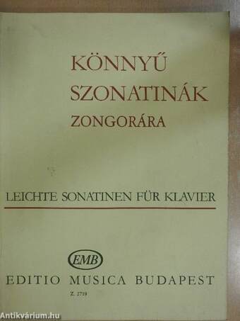 Könnyű szonatinák zongorára