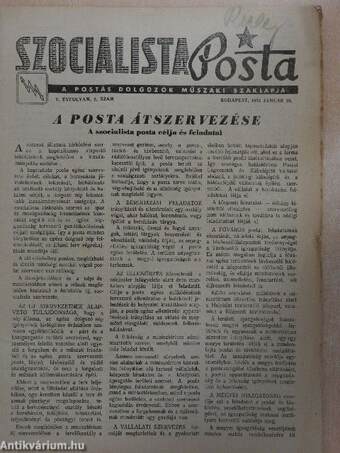 Szocialista Posta 1953. (nem teljes évfolyam)